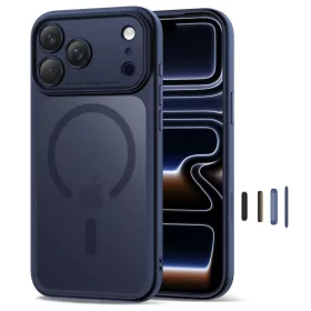 iPhone 17 Pro Max Tech-Protect Magpeak Magsafe CC matt mélykék tok-5906302333806 2 kép