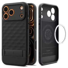   iPhone 17 Pro Spigen Parallax "S" MagSafe mat fekete tok