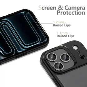 iPhone 17 Pro Max Tech-protect Magmat Matt Fekete tok-5906302333981 2 kép