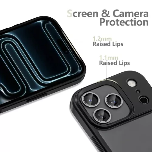 iPhone 17 Pro Max Tech-protect Magmat Matt Fekete tok-5906302333981 2 kép