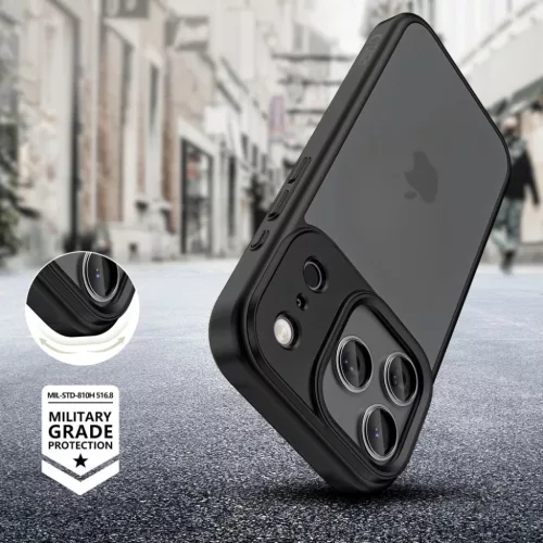 iPhone 17 Pro Max Tech-protect Magmat Matt Fekete tok-5906302333981 3 kép