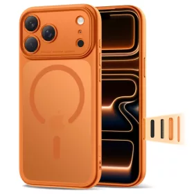   iPhone 17 Pro Max Tech-protect Magpeak Magsafe CC Matt Kozmikus Narancs tok