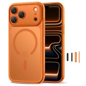 iPhone 17 Pro Max Tech-protect Magpeak Magsafe CC Matt Kozmikus Naranc-5906302333783 2 kép