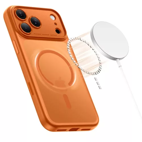 iPhone 17 Pro Max Tech-protect Magpeak Magsafe CC Matt Kozmikus Naranc-5906302333783 3 kép