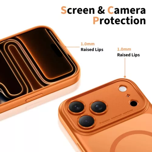 iPhone 17 Pro Max Tech-protect Magpeak Magsafe CC Matt Kozmikus Naranc-5906302333783 4 kép