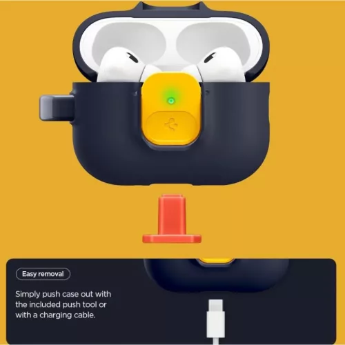 Apple AirPods Pro 3 Spigen Nano Pop tok Áfonya Tengerészkék-8800283309676 3 kép