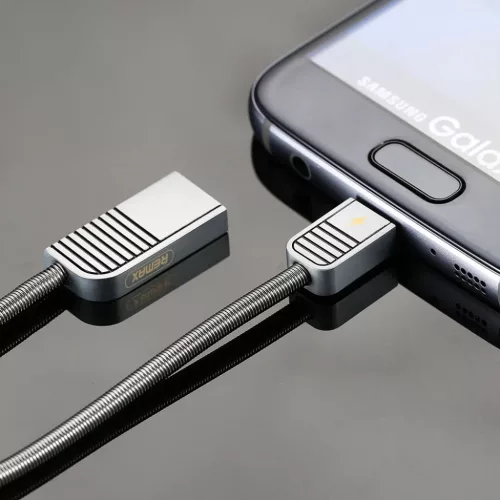 Remax Linyo RC-088m Micro USB kábel rozsdamentes acél burkolattal 2.-6954851275282 3 kép