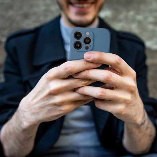 Xiaomi Redmi 15C Silicone Mag Cover kék tok-5903396419447 4 kép