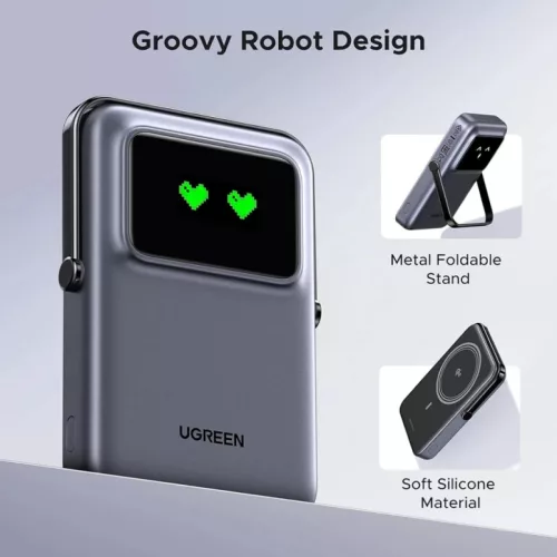 UGREEN PB764 Uno powerbank, 10000mAh, 20W, PD + FQI, Szürke-6941876243297 5 kép