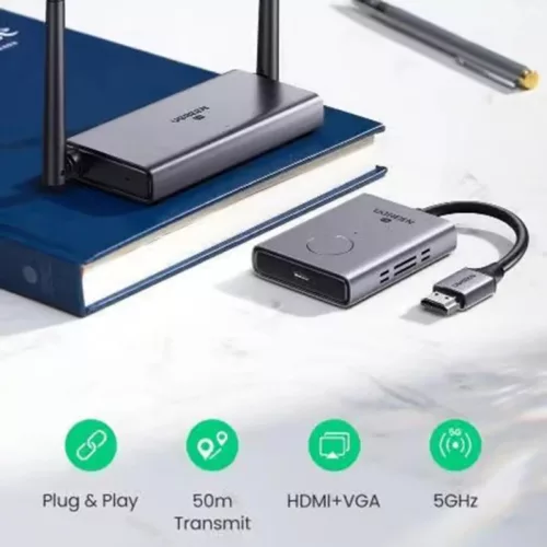 UGREEN CM506 vezeték nélküli HDMI Extender, 1080P, szürke-6957303894741 8 kép