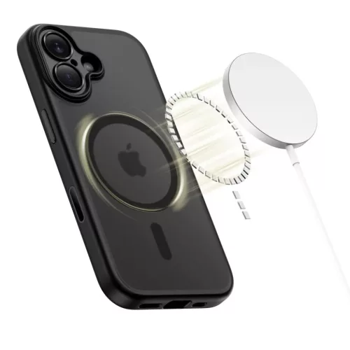 iPhone 17 Tech-protect Magpeak Magsafe CC matt fekete tok-5906302333547 2 kép