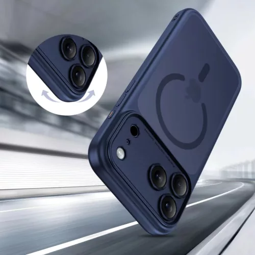 iPhone 17 Pro Tech-protect Magpeak Magsafe CC tok matt mélykék-5906302333790 6 kép