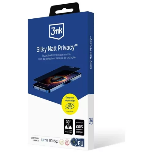 iPhone 17 Pro Max 3MK Silky Matt Privacy üvegfólia-5903108675154 8 kép