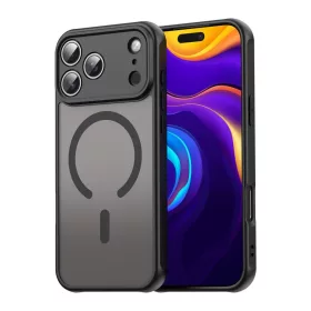 iPhone 17 Pro Max Fan Dun Series fekete tok MagSafe hibrid (TPU + PC) - 1 kép