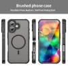 iPhone 17 Dun Series fekete tok MagSafe hibrid (TPU + PC) Alphajack- 7 kép