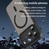 iPhone 17 Pro Max Fanying Series áttetsző fekete MagSafe hibrid (TPU- 4 kép