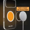 iPhone 17 Pro fekete bőrtok MagSafe kompatibilitással Alphajack QTec- 6 kép