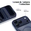 iPhone 17 Pro Tech-protect Magpeak Magsafe Cc tok mély kék/átlátsz-5906302333837 4 kép