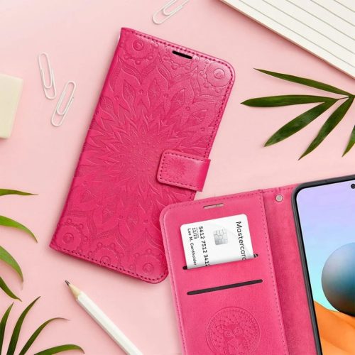 Xiaomi Redmi A5 tok, MEZZO könyvtok mandala magenta-5903396410444 6 kép