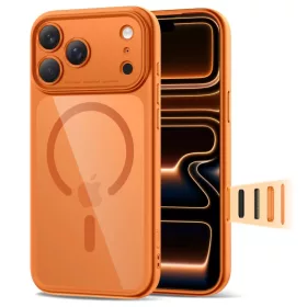   iPhone 17 Pro tok Tech-protect Magpeak Magsafe Cc Kozmikus Narancs/átlátszó tok