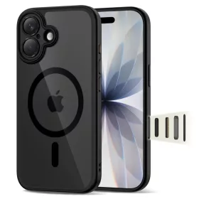   iPhone 17 Tech-protect Magpeak Magsafe CC fekete/átlátszó tok