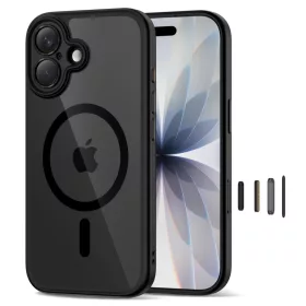 iPhone 17 Tech-protect Magpeak Magsafe CC fekete/átlátszó tok-5906302333608 2 kép