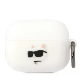 Airpods Pro Karl Lagerfeld 3D Logo NFT Choupette Head szilikon tok feh-3666339087937 2 kép
