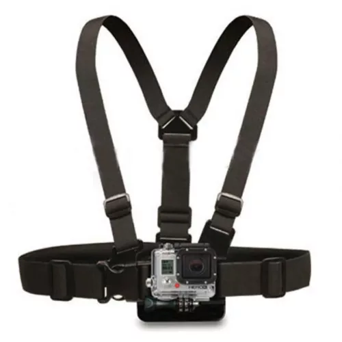 Állítható mellkason rögzíthető GoPro kamera tartó fekete színb-7426757224880 2 kép