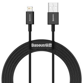 BASEUS USB A-Lightning kábel 2,4A Superior CALYS-C01 2 m fekete-6953156205451 1 kép
