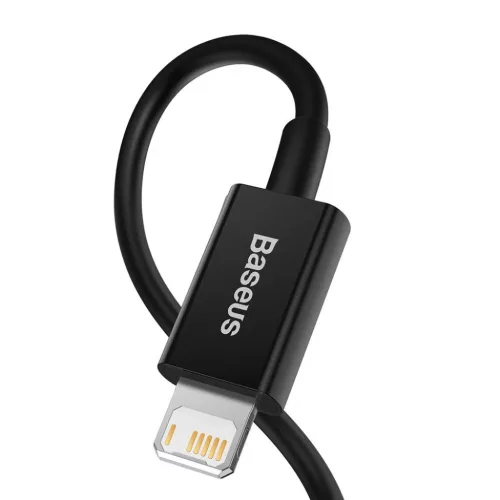 BASEUS USB A-Lightning kábel 2,4A Superior CALYS-C01 2 m fekete-6953156205451 3 kép
