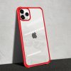 Szilikon áttetsző tok iPhone 11 Pro piros ütésálló kerettel- 1 kép