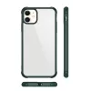 Szilikon áttetsző tok iPhone 11 Pro piros ütésálló kerettel- 2 kép