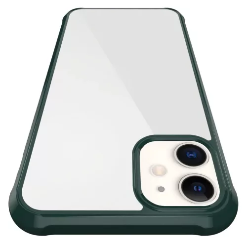 Szilikon áttetsző tok iPhone 11 Pro piros ütésálló kerettel- 3 kép