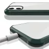Szilikon áttetsző tok iPhone 11 Pro piros ütésálló kerettel- 4 kép