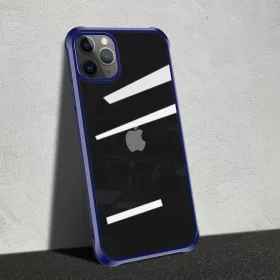 Szilikon áttetsző tok iPhone 11 Pro kék ütésálló kerettel-0000000011032 1 kép