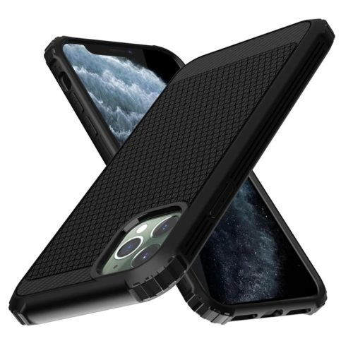 SMD szénszál mintás rugged ütésálló tok iPhone 11 Pro Max- 4 kép