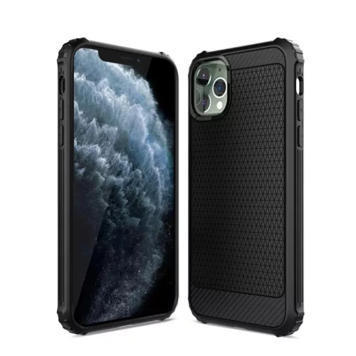iPhone 11 Pro tok szénszál mintás rugged ütésálló- 1 kép