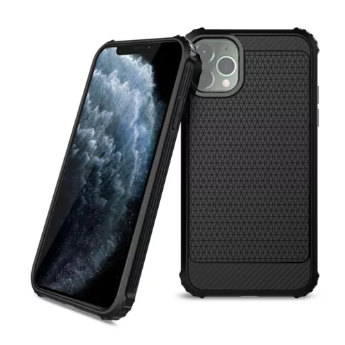 iPhone 11 Pro tok szénszál mintás rugged ütésálló- 2 kép