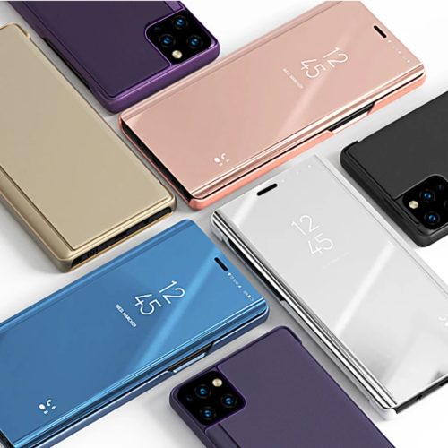 SMD Clear View fliptok iPhone 11 Pro Max lila, mágneses hátlappal-SMDCleariPhon 4 kép