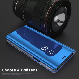 SMD Clear View fliptok iPhone 11 Pro kék, mágneses hátlappal-0000000010305 2 kép