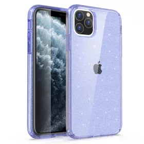 SMD glitter TPU tok iPhone 11 Pro áttetsző lila-0000000011627 1 kép
