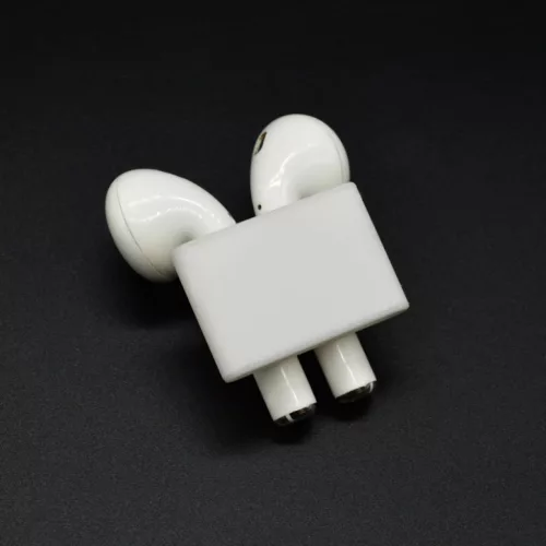 SMD HH-06 Airpods tartó, óra pántra rögzíthető szilikon fehér s-0000000007785 2 kép