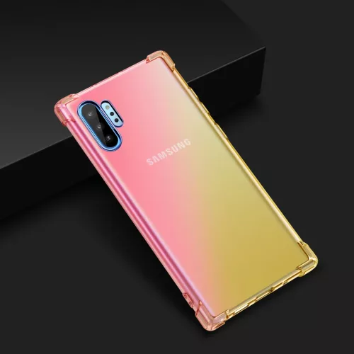 SMD Samsung Galaxy Note 10 N10-001 tok áttetsző, sárga-rózsaszín - 3 kép