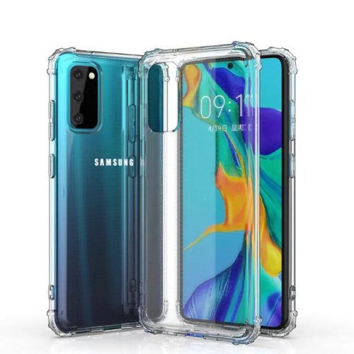 SMD Shockproof Samsung S20 áttetsző TPU tok 1.5 mm vastag