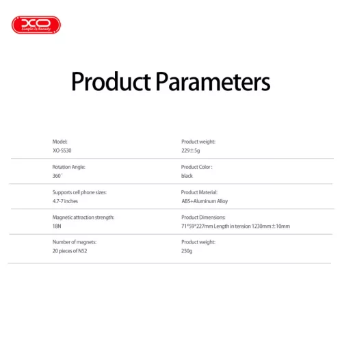 XO SS30 mágneses Bluetooth szelfibot állvánnyal, MagSafe, fekete, 1-6975837587885 5 kép