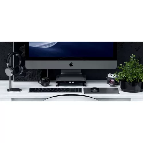 Satechi Alumínium iMac- és kijelzőállvány HUB asztroszürke (ST-A-879961007973 5 kép