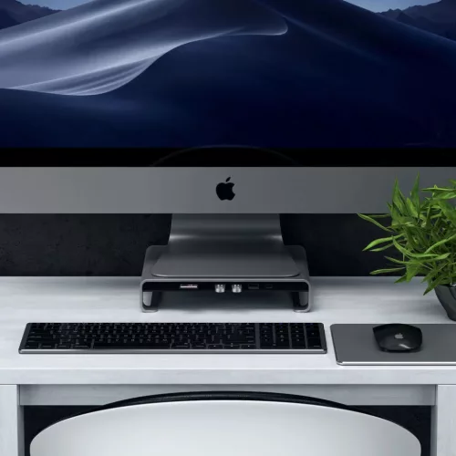 Satechi Alumínium iMac- és kijelzőállvány HUB asztroszürke (ST-A-879961007973 6 kép
