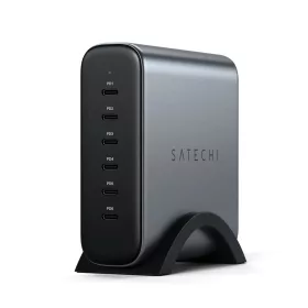   Satechi 200W USB-C 6-Port GaN töltő (6xUSB-C PD támogatja a PD 3.1/3.0, QC 4.0+ és PPS) - Szürke
