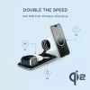 Satechi Qi2 trio vezeték nélküli töltőpad - űrszürke-810086361861 10 kép