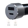 Satechi 72W 1x USB-A, 1x USB Type-C PD autós szivargyújtós töltő -879961008352 2 kép